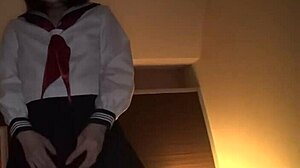 Schoolgirls Flash Panties Intense Handjob Part 2