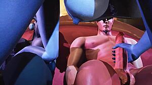 Tails Of Azeroth: Joyous Reunion With Big Tits In Hardcore Anime Threesome