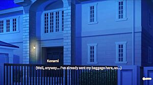 secret kiss feels sweet and tender in this anime hentai game episode