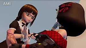 Hey, wanna see this naughty futa girl in wild 3D action?