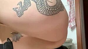 Naughty Pissing in Wet Kitchen Pussy