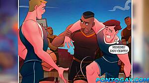 Astros Do Basquete Completo - As Maiores Pirocas Dos Desenhos Gays