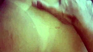 blonde slut offers pussy and ass for cum in red lingerie