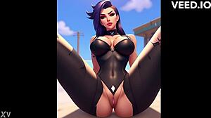 overwatch inspired babes in intense battles