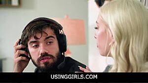 Is Big Tits Blonde Teen Free Use For Boyfriend In Front Of Friends?