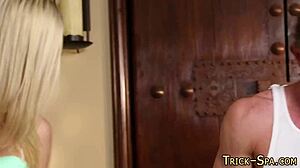 Hey, that babe got a deepthroat massage and facial