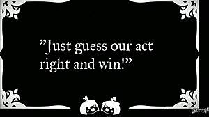 a cartoon character embarks on a silly adventure with nonsense words.