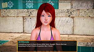 my new family with small tits redhead