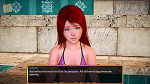 my new family with small tits redhead