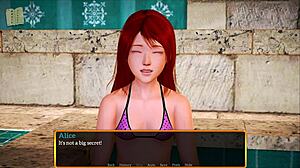 my new family with small tits redhead