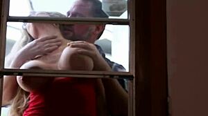 Darla Crane enjoys a messy facial after her blowjob session. 😏