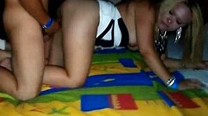 Retro blue films with teacher scenes