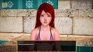 my new family with small tits redhead