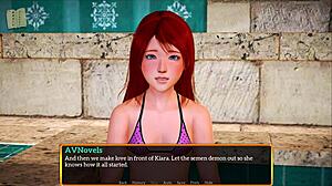 my new family with small tits redhead