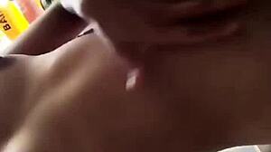 Solo Peruvian MILF gets messy with hot food