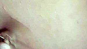 Milf Shares Spit And Cum On Her Tits