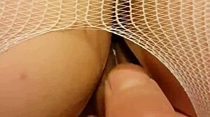 girlfriend and mature woman explore toys and dildo in amateur session