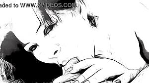 cartoon nympho gives blowjob in take on me