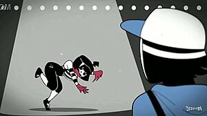 a cartoon character embarks on a silly adventure with nonsense words.