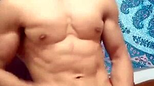 my face reveal with cum from big cock in bold gay scene