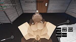 Roblox porn with big tits and missionary position