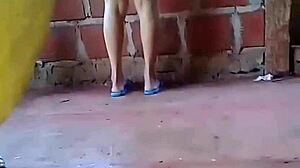 Upskirt a Universitaria Colombiana in Skirt Caught on Hidden Cam