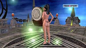 Feeling wild watching this Indian teen's animated cartoon porn