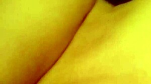 Wife inserts bottle in ass