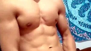 my face reveal with cum from big cock in bold gay scene