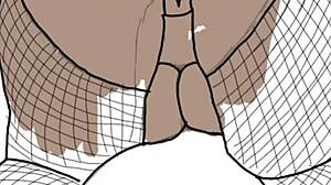 LOOK at this BLACK BIG BOOTY in DOGGY STYLE position!