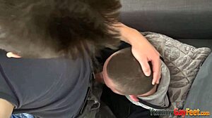 I love feet fucking and sperming over twink soles