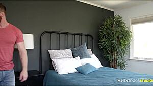 Nothing says I'm sorry like raw makeup sex with a hunk, bent over deepthroat and riding bareback.