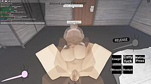 Roblox Porn Whore Rides Big Black Cock!