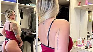 Teen Tries On Provocative Lingerie And Bikini