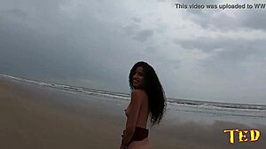 Ebony Teen Manoella Fernandes Fucks On Beach With Jhonny Gab And João O Safado