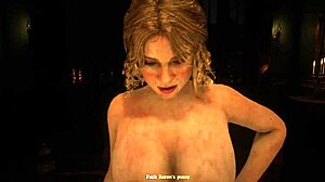 Karen subtly rides Arthur's cock in RDR2