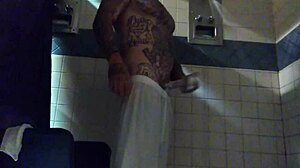 Hey, you into stroking a big tatted white dick in the shower like this?