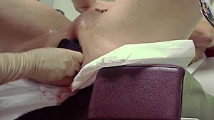 Damn! Femdom BDSM with massive dildo destroys during gyno exam!