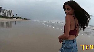 Ebony Teen Manoella Fernandes Fucks On Beach With Jhonny Gab And João O Safado