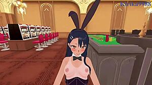 hayase nagatoro rides in intense pov creampie hentai sex