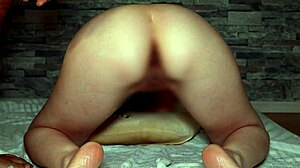 asian milf housewife enjoys sex in reverse cowgirl position