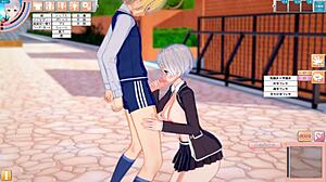 Feisty busty jk asami gets tit massage and sex in 3dcg anime