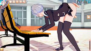 Feisty busty jk asami gets tit massage and sex in 3dcg anime