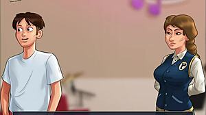Steamy anime porn with interactive gameplay and visual novel elements