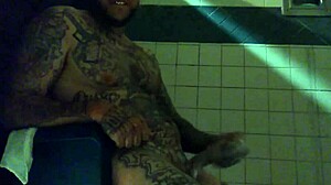 Hey, you into stroking a big tatted white dick in the shower like this?