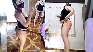 Mirelladelic rips clothes in intense striptease