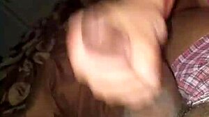 Italian beauty gives interracial blowjob to big black cock in European scene