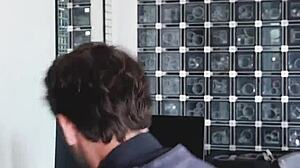 Bossy milf Silvia Saige dominates young employee naked.