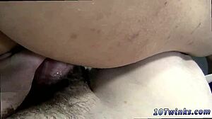 Twink enjoys bareback with mature teen boy