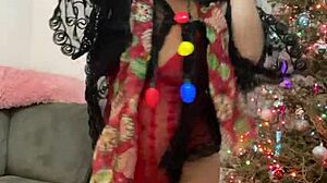 Anna Maria's Mature Latina Christmas Lingerie Tease